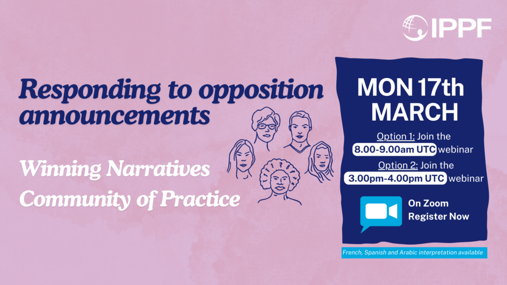 Winning Narratives Community of Practice: "Responding to opposition announcements”