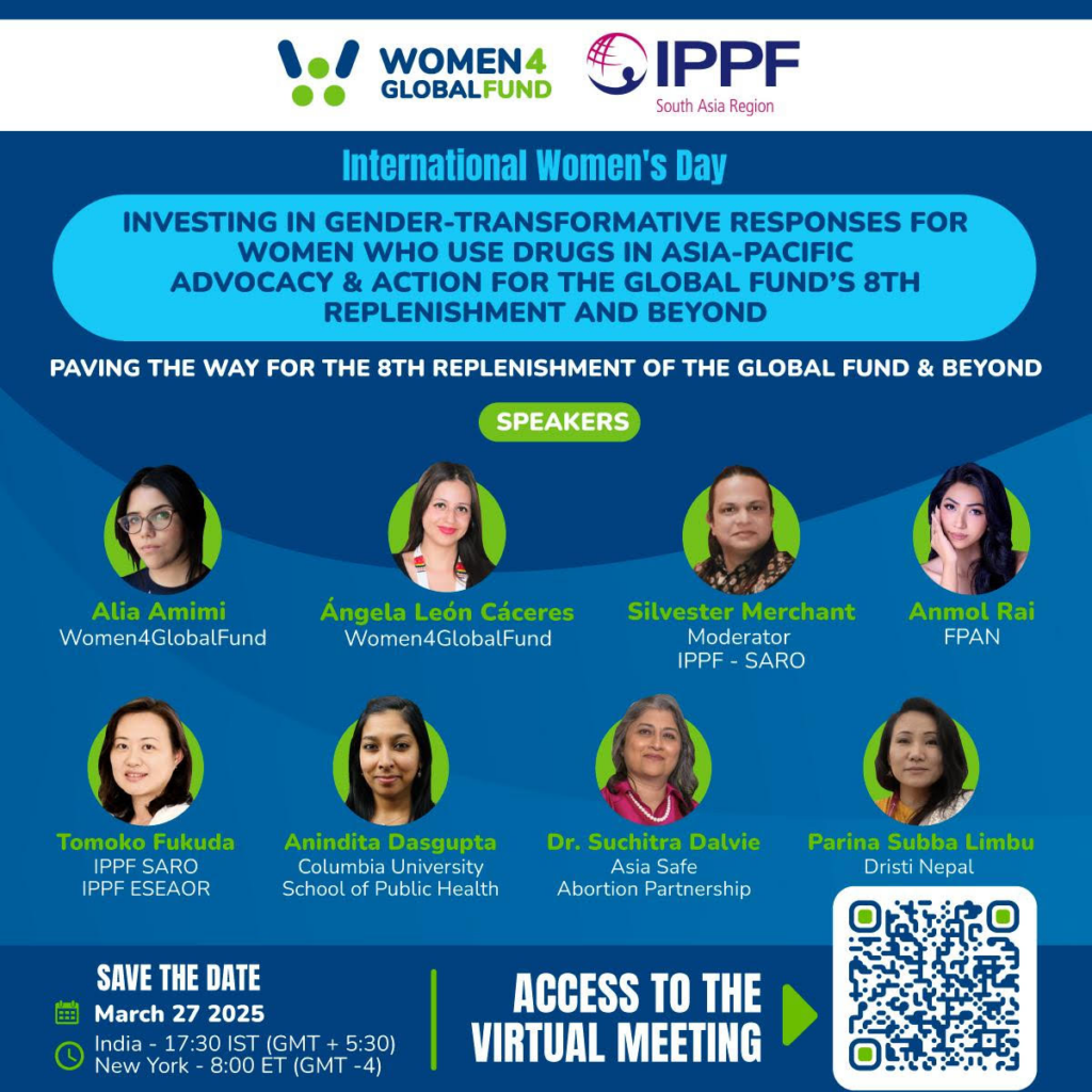 Webinar: Investing in Gender Transformative Health responses in Asia and Pacific - Advocacy Opportunity for Women Who Use Drugs